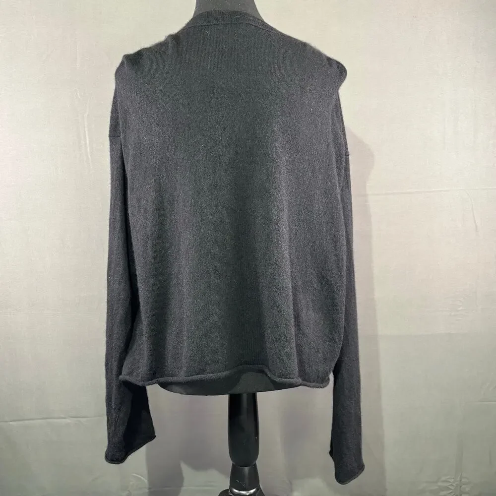 Sofie D’Hoore Sweater Women’s M 100% Cashmere Cardigan Quiet Luxury Soft Black - Picture 3 of 13